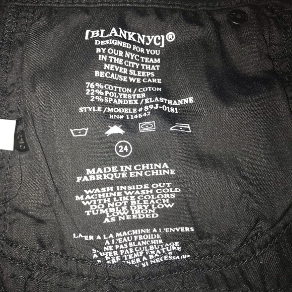 BLANKNYC Denim Black Denim Skirt 24 - Picture 7 of 7